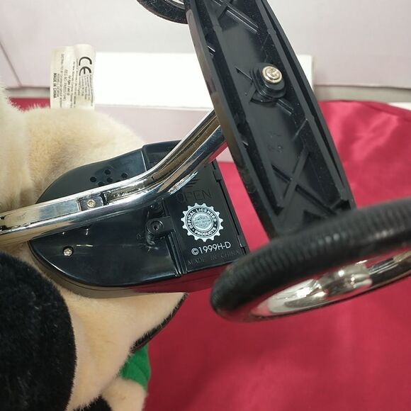 Vintage 1999 Harley Davidson Plush Hog Riding Tricycle Animated Collection w/box - Picture 10 of 12